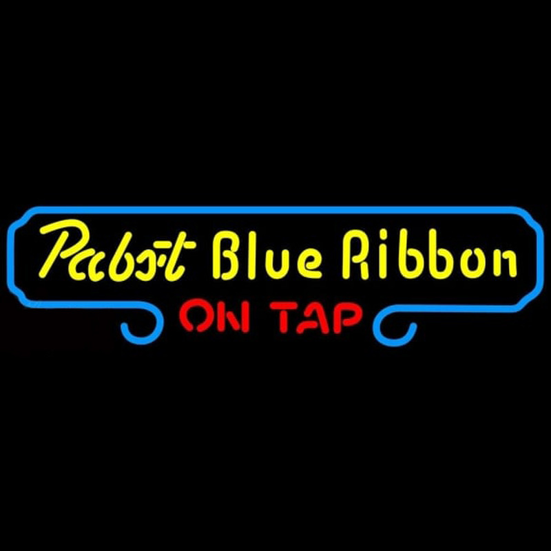 Pabst Blue Ribbon On Tap Beer Sign Neonkyltti