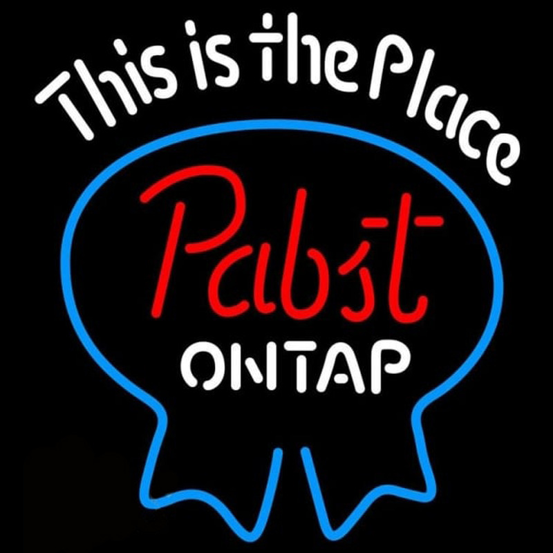 Pabst Light This is the Place Beer Sign Neonkyltti