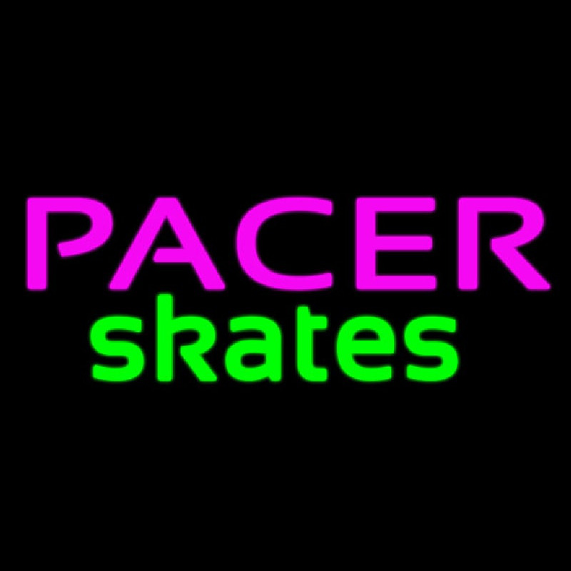 Pacer Skates Logo Neonkyltti