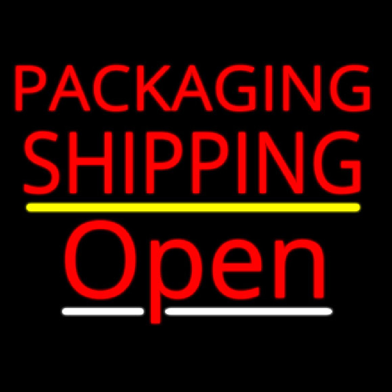 Packaging Shipping Open Yellow Line Neonkyltti