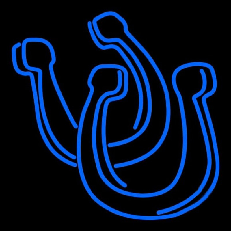 Pair Of Horse Shoe Neonkyltti