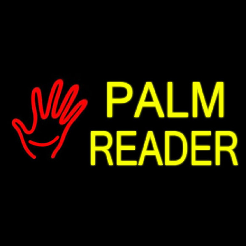 Palm Reader Logo Neonkyltti