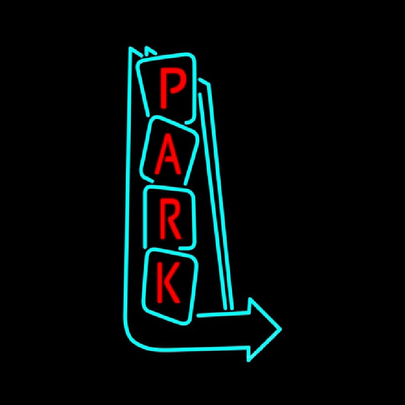 Park Vertical With Arrows Neonkyltti