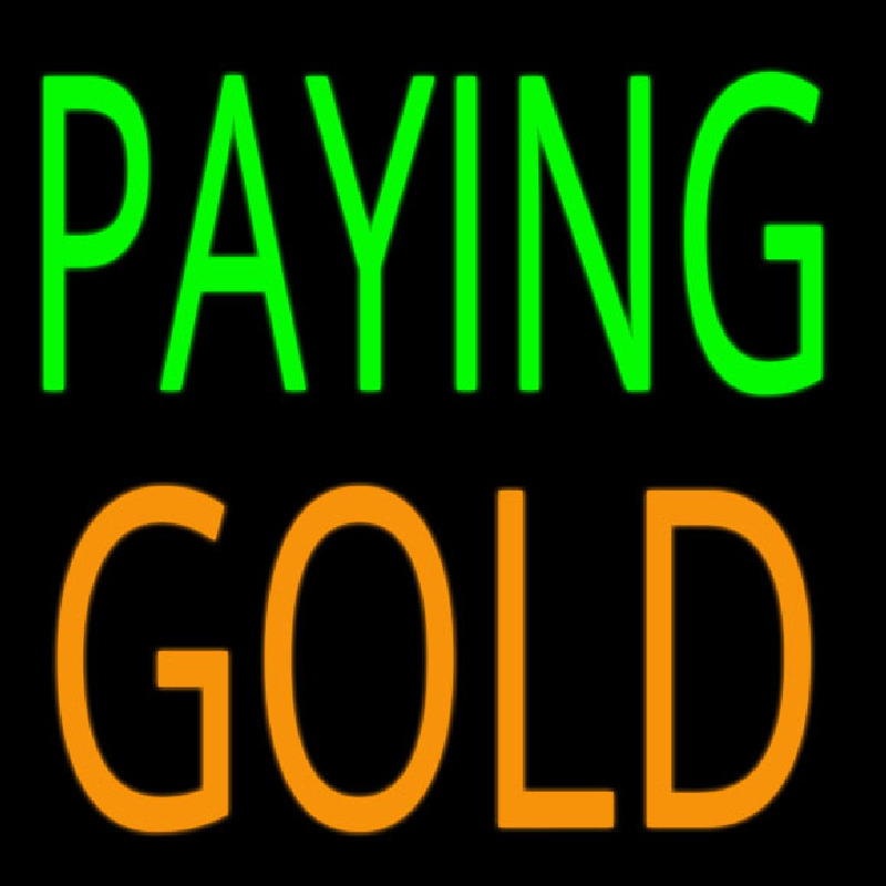 Paying Gold Neonkyltti