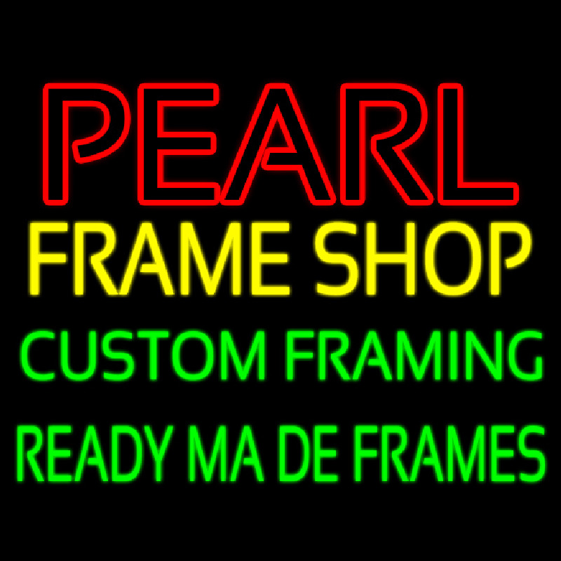 Pearl Frame Shop Neonkyltti