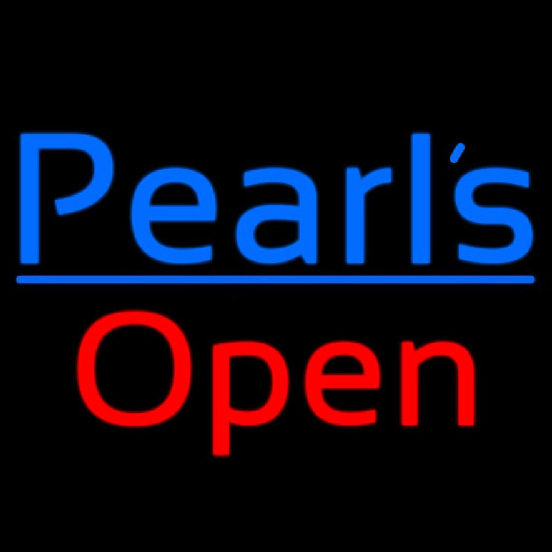 Pearls Open Neonkyltti