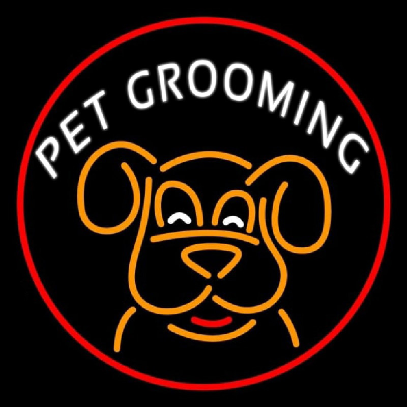 Pet Grooming Phone Number 1 Neonkyltti