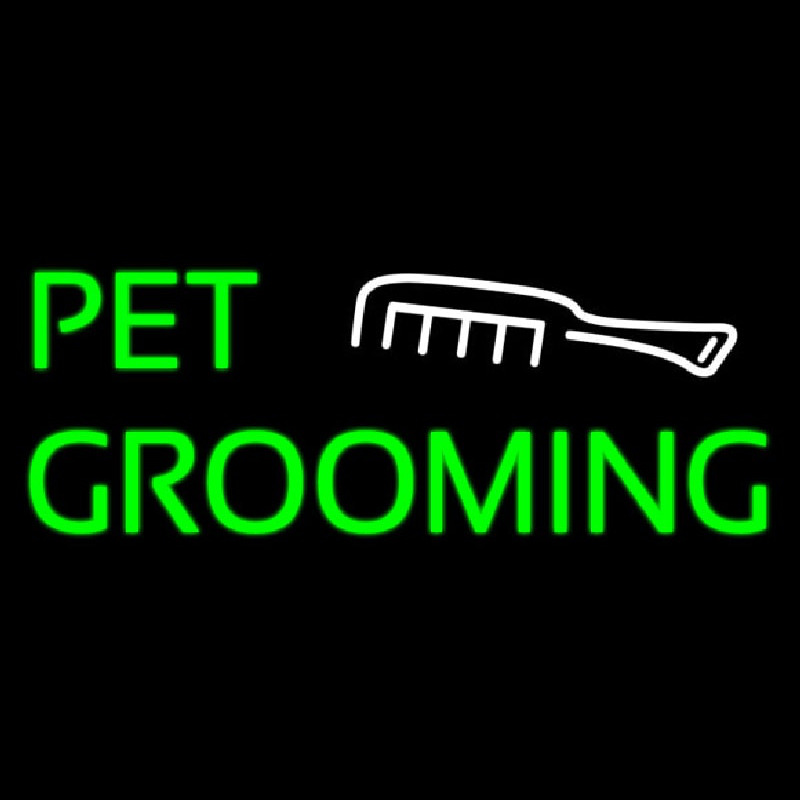 Pet Grooming With White Logo Neonkyltti