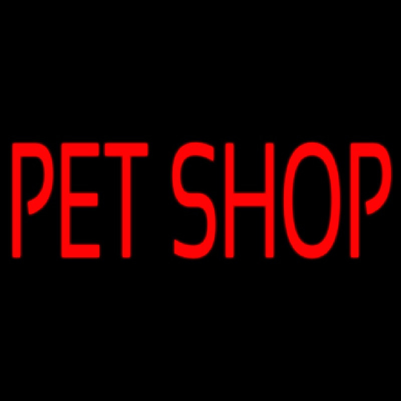 Pet Shop Block Neonkyltti