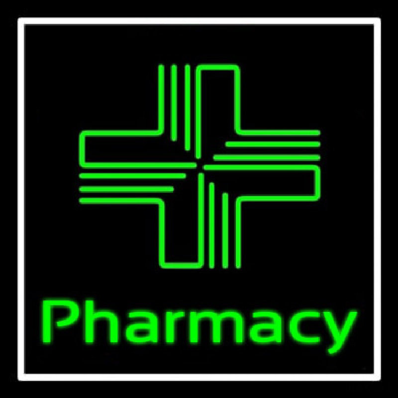 Pharmacy With Plus Logo Neonkyltti