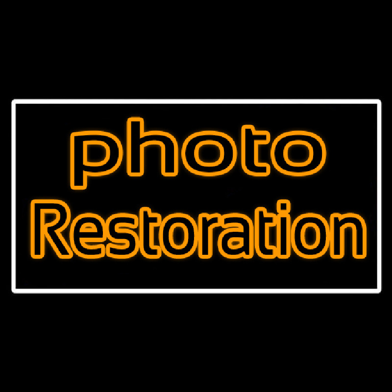 Photo Restoration Neonkyltti