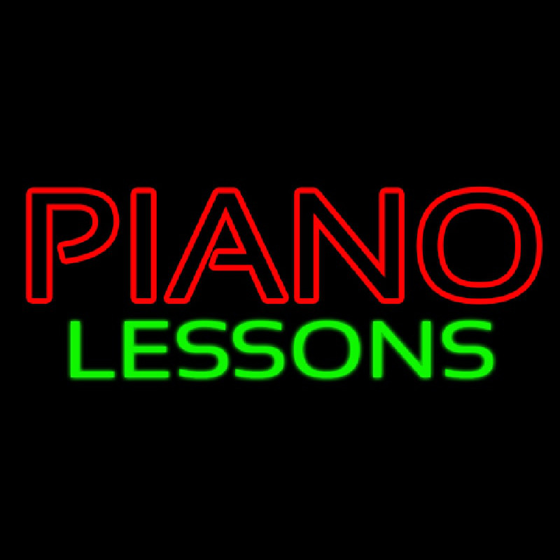 Piano Lessons Neonkyltti