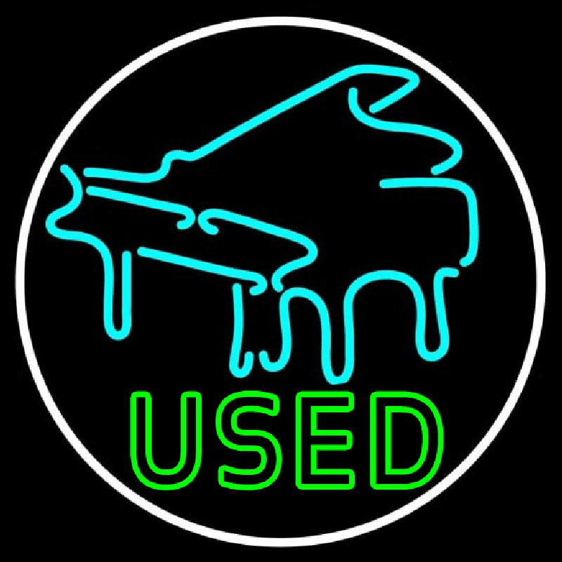 Piano Used Neonkyltti