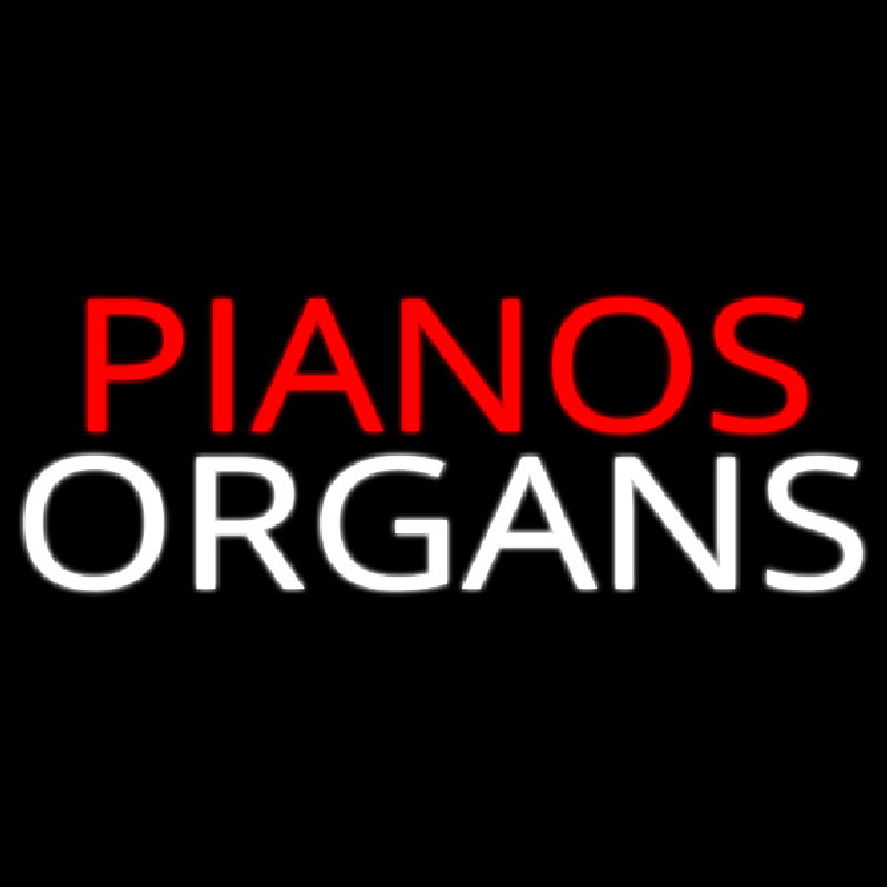 Pianos Organs Block 1 Neonkyltti