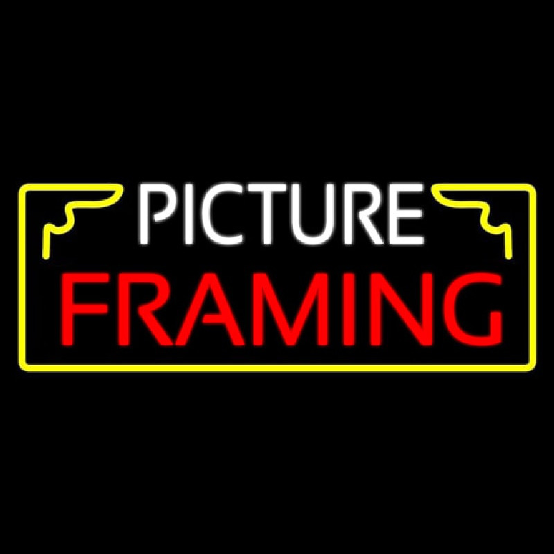 Picture Framing With Frame Logo Neonkyltti