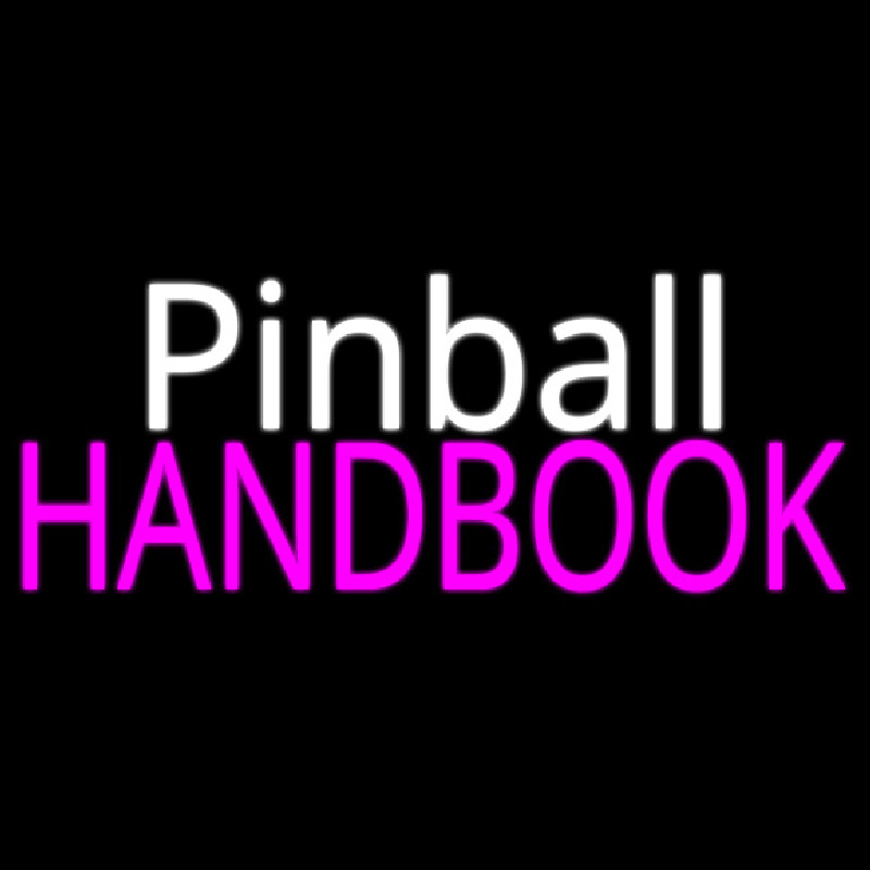 Pinball Handbook 2 Neonkyltti