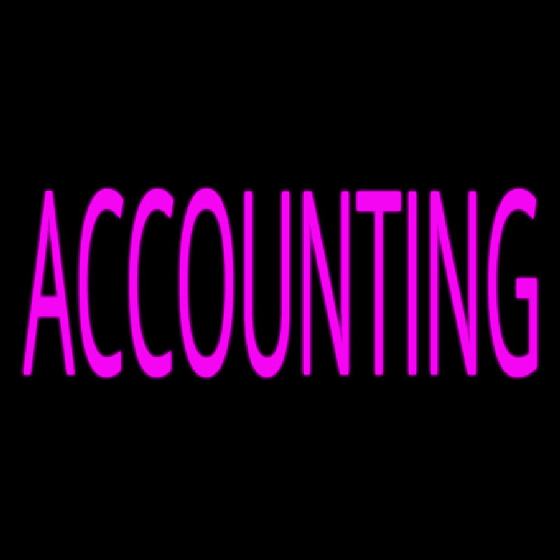 Pink Accounting Neonkyltti