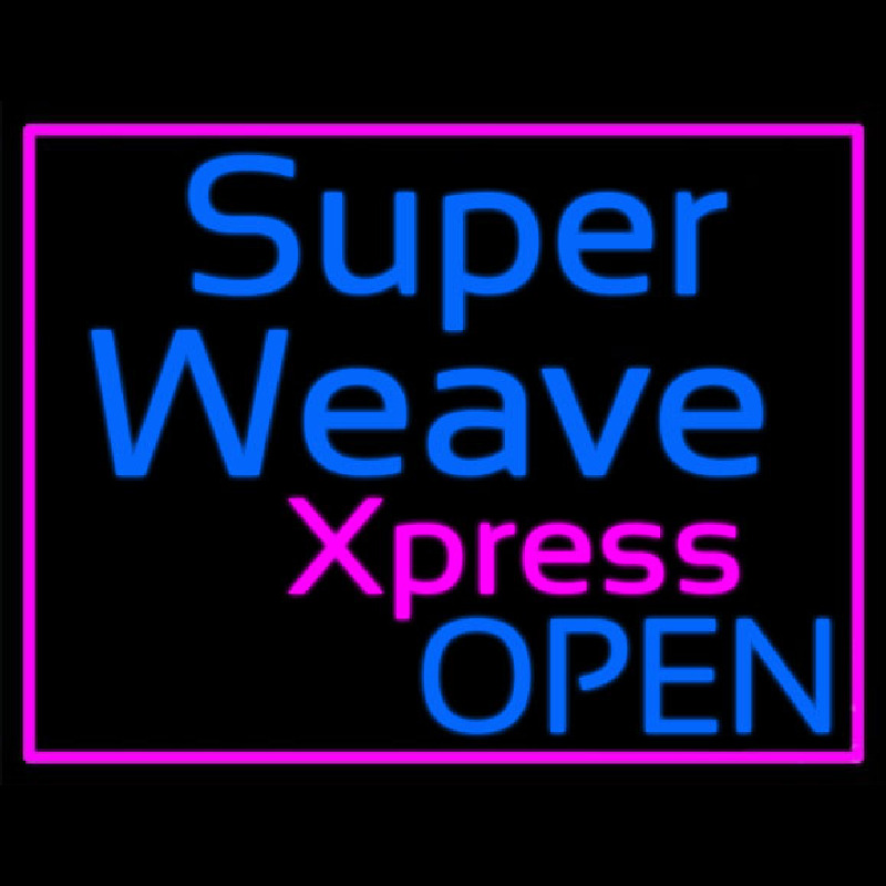 Pink Border Super Weave Xpress Open Neonkyltti