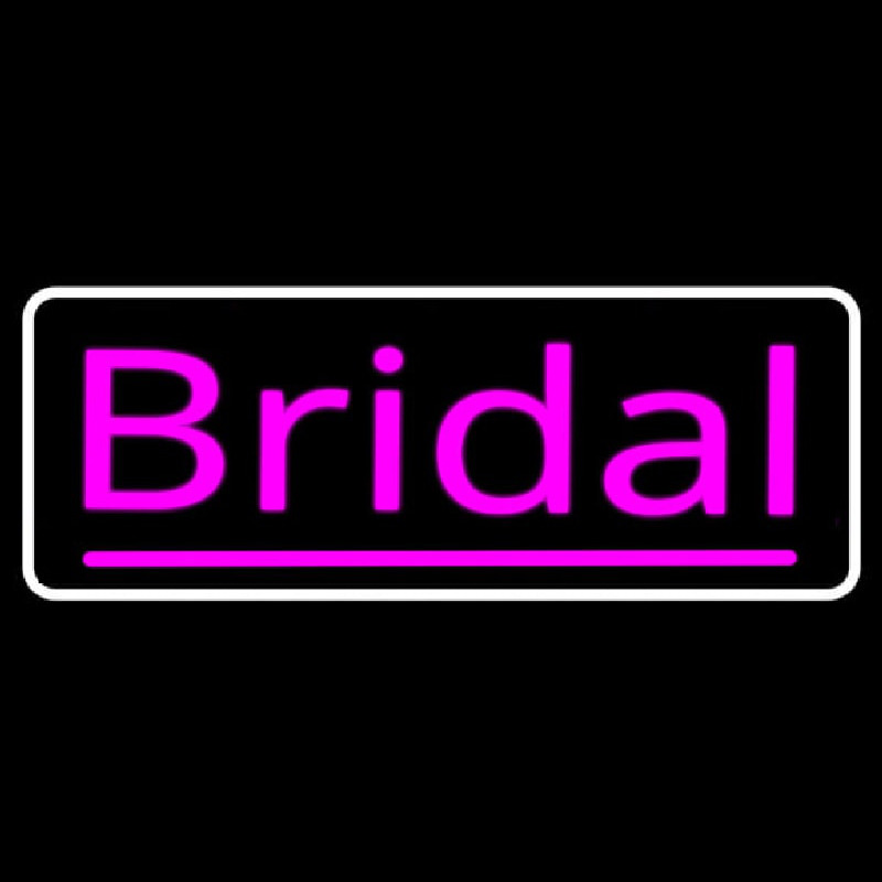 Pink Bridal With Border Neonkyltti