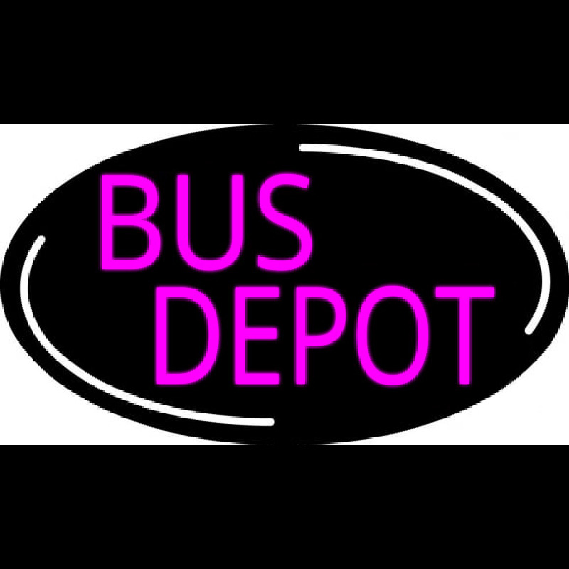 Pink Bus Depot Neonkyltti