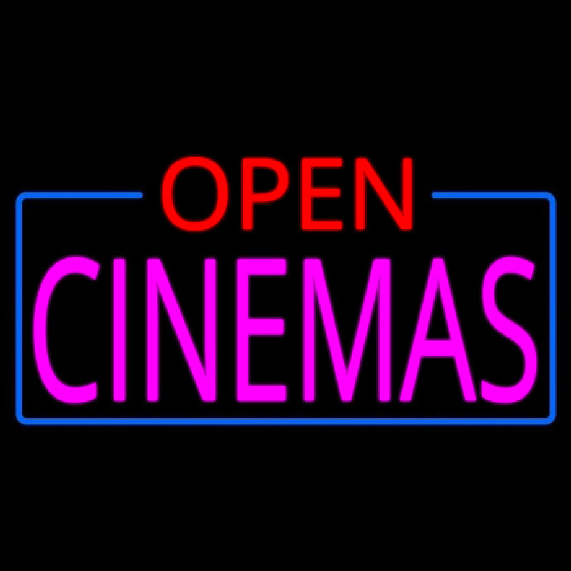 Pink Cinemas Open Neonkyltti