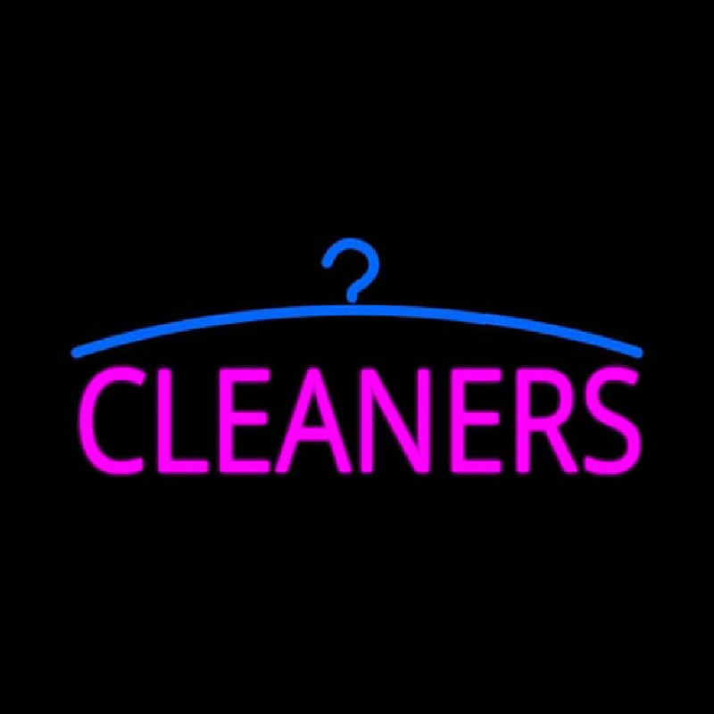 Pink Cleaners Logo Neonkyltti