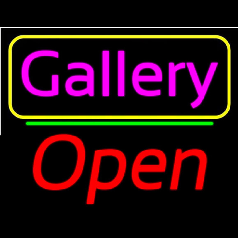 Pink Cursive Gallery With Open 2 Neonkyltti