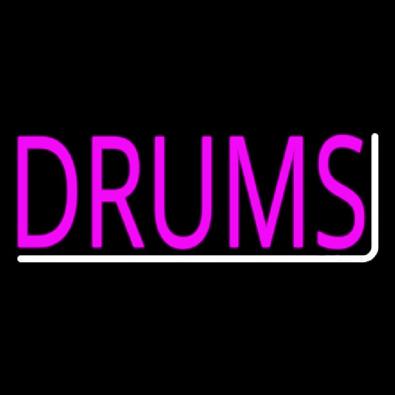 Pink Drums 1 Neonkyltti