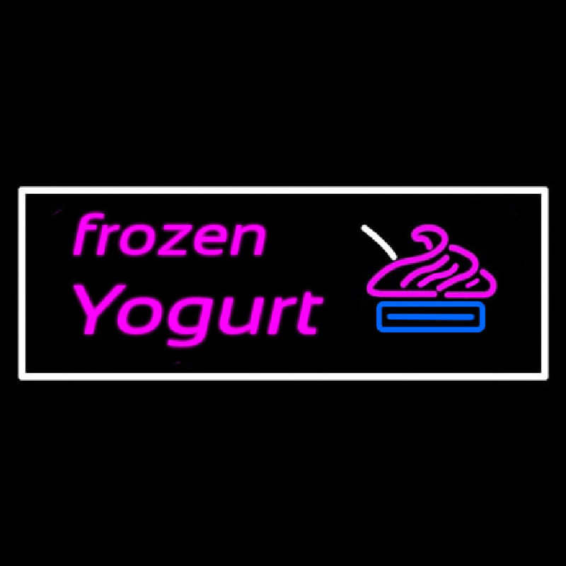 Pink Frozen Yogurt Neonkyltti