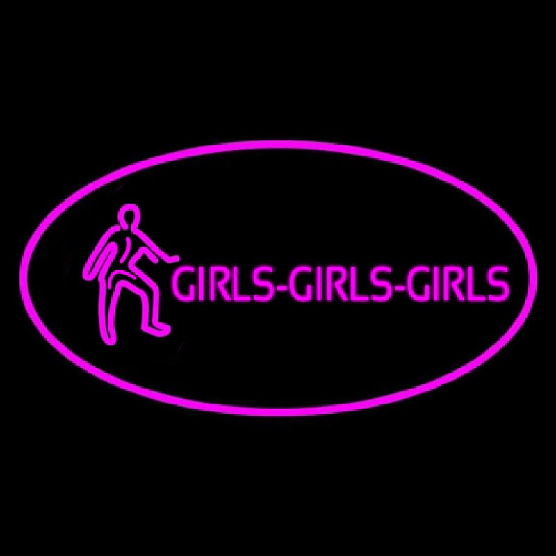 Pink Girls Girls Girls Neonkyltti