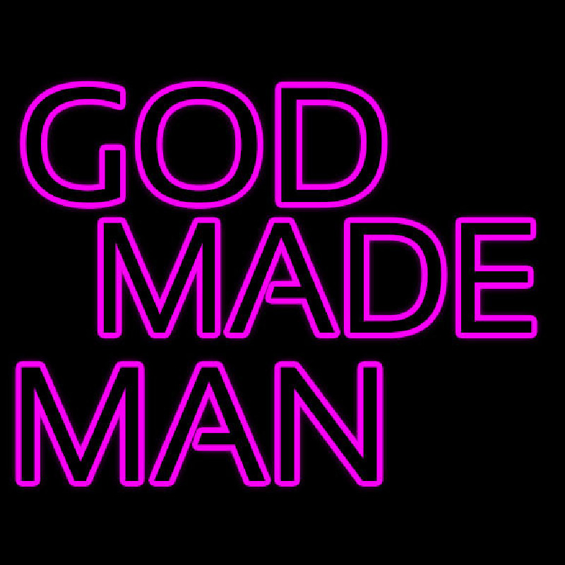 Pink God Made Man Neonkyltti
