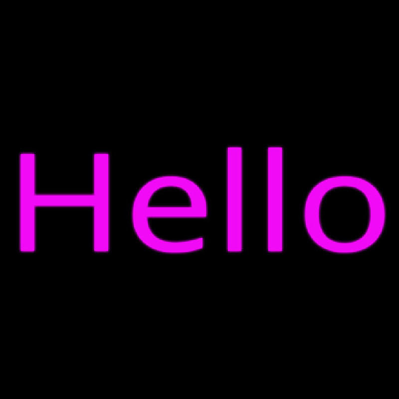 Pink Hello Neonkyltti