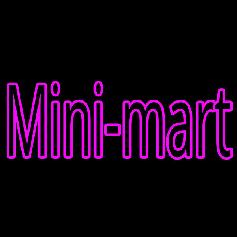 Pink Mini Mart Neonkyltti