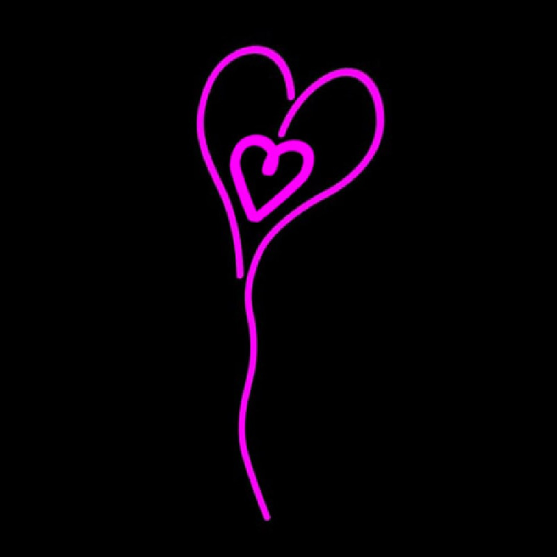Pink Neon Heart Neonkyltti