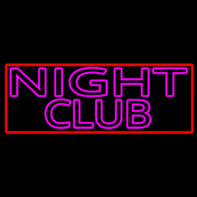 Pink Night Club Neonkyltti