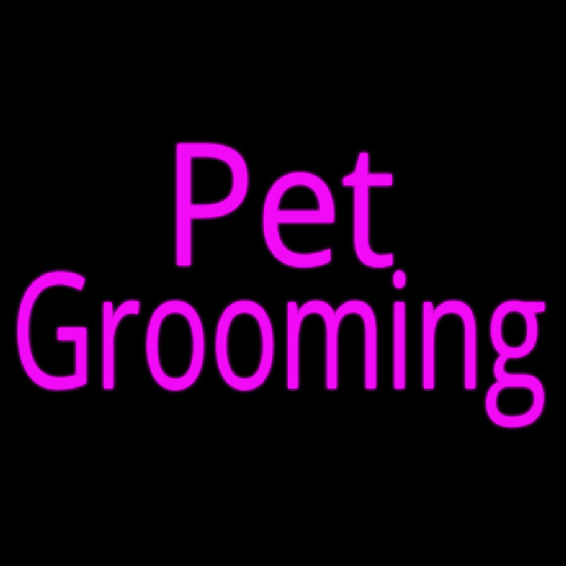 Pink Pet Grooming Neonkyltti