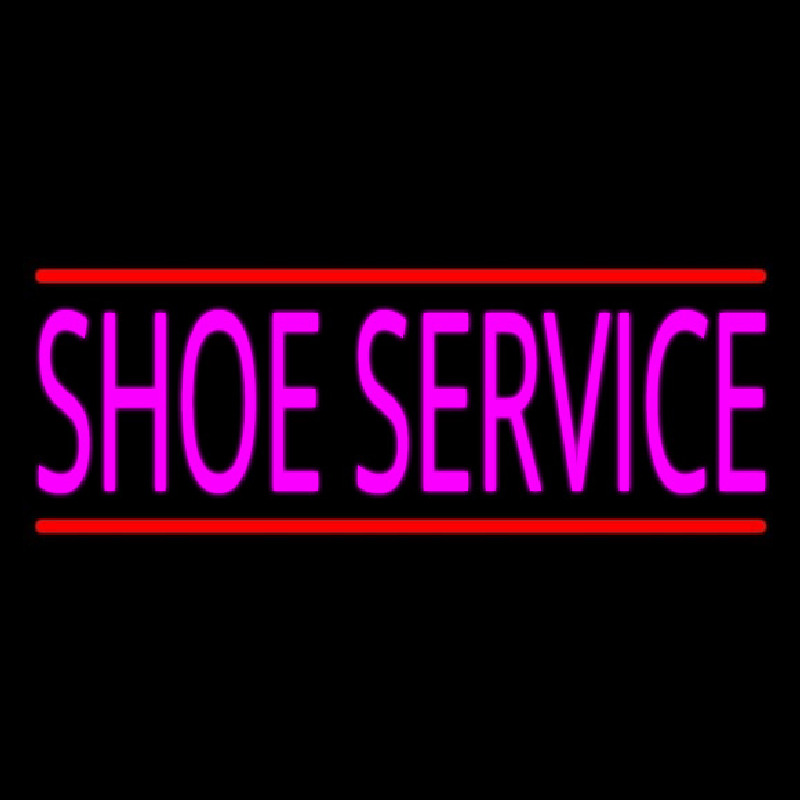 Pink Shoe Service With Line Neonkyltti