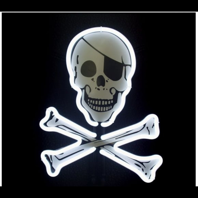 Pirate Flag Desktop Neonkyltti