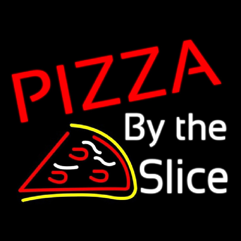Pizza By The Slice Neonkyltti