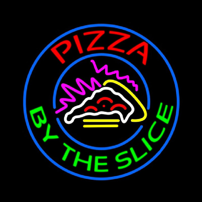Pizza By The Slice Neonkyltti
