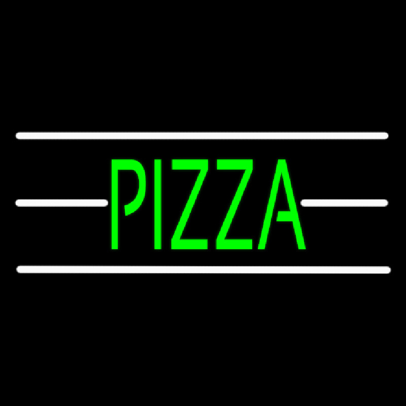 Pizza With White Line Neonkyltti