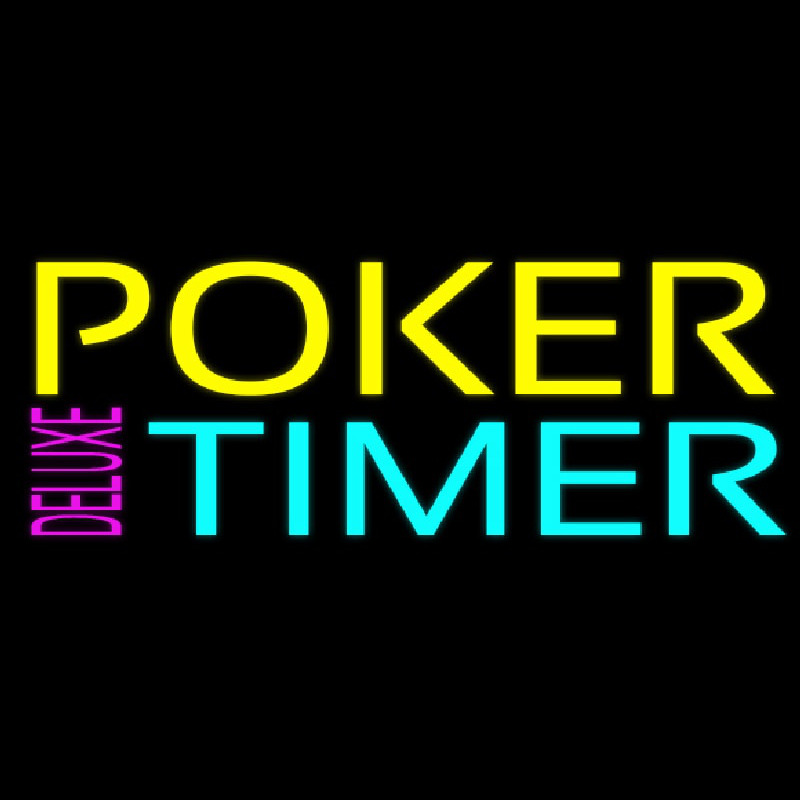 Poker Timer Delu e 1 Neonkyltti