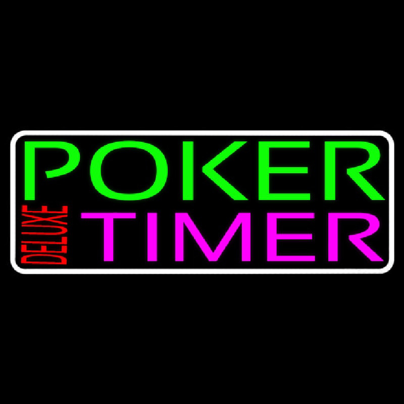 Poker Timer Delu e 2 Neonkyltti