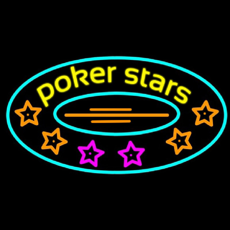 Pokers Stars 2 Neonkyltti