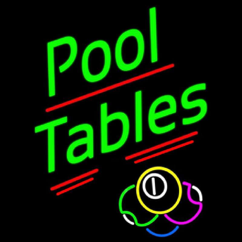 Pool Tables With Ball Neonkyltti