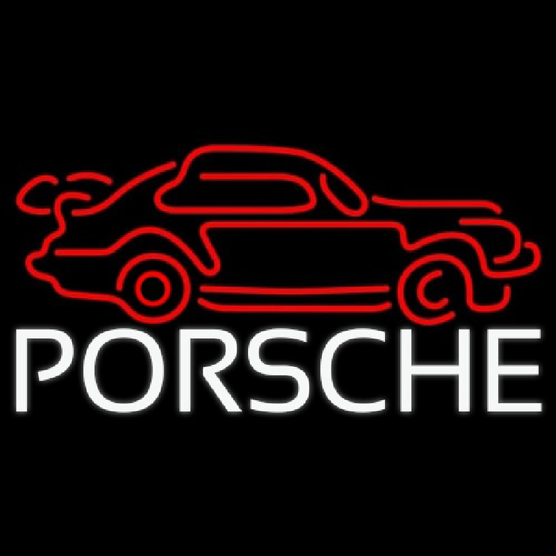 Porsche Car Neonkyltti