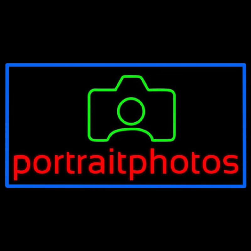 Portrait Photo With Camera With Border Neonkyltti