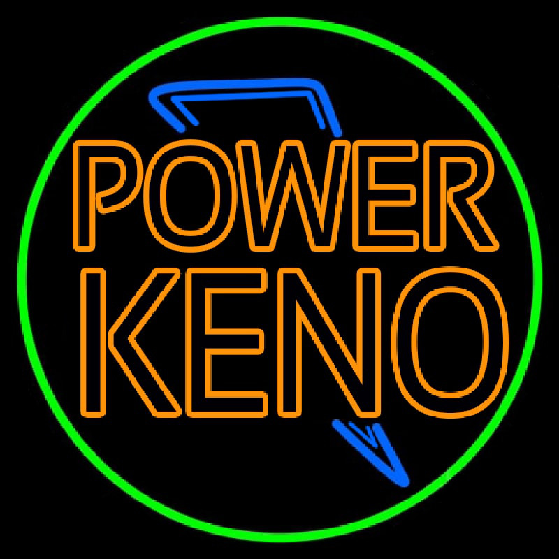 Power Keno 1 Neonkyltti