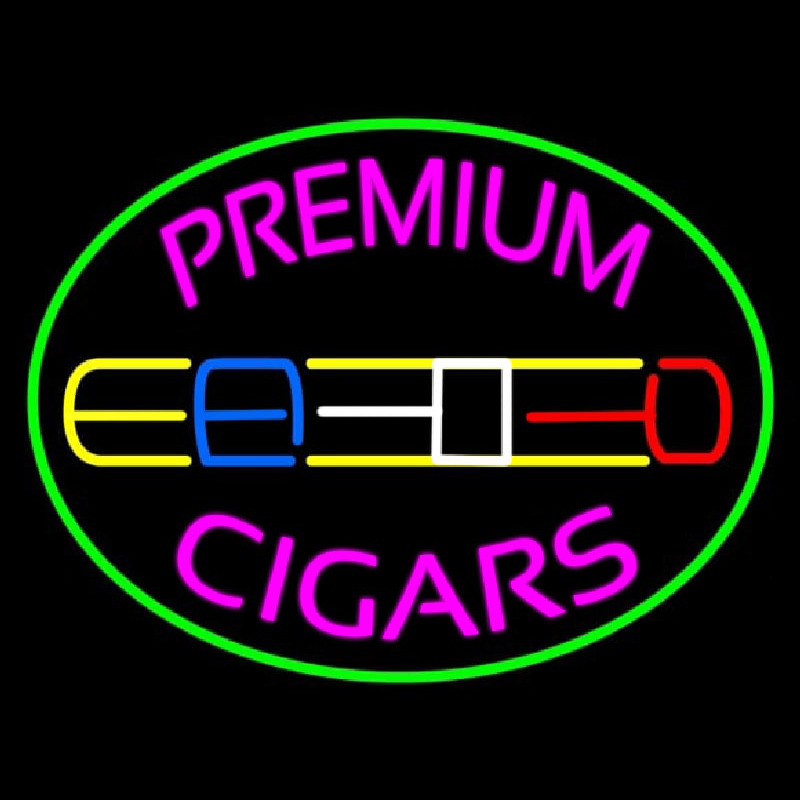Premium Cigars Logo Neonkyltti