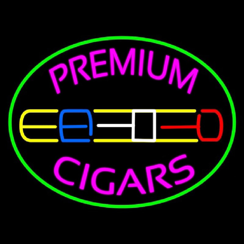 Premium Cigars Logo Neonkyltti